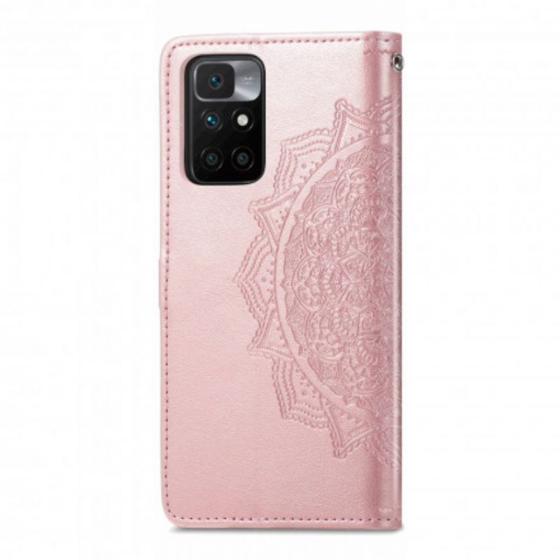 Læder Cover Xiaomi Redmi 10 Telefon Etui Mandala Middelalder