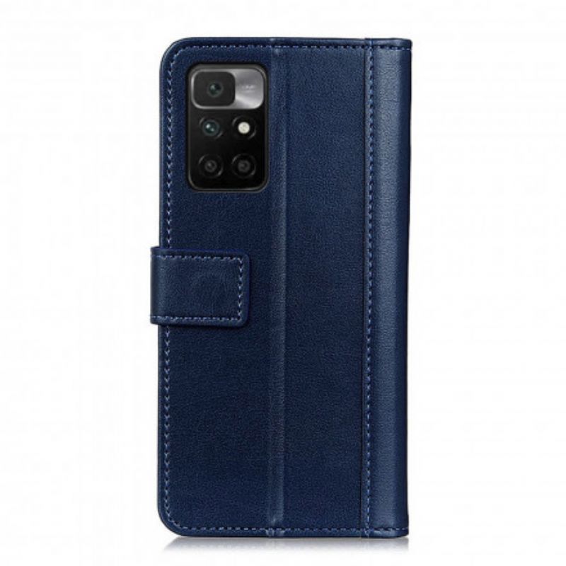 Læder Cover Xiaomi Redmi 10 Telefon Etui Split Læder Style