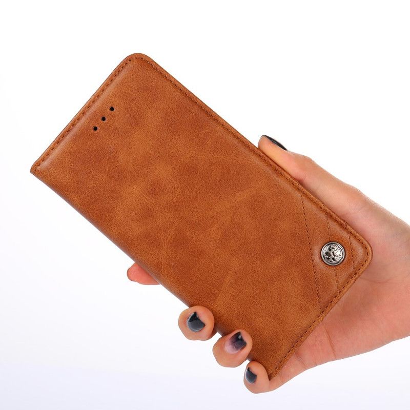 Læder Cover Xiaomi Redmi 10 Telefon Etui Stil Lædernitte