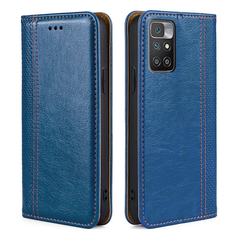 Læder Cover Xiaomi Redmi 10 Telefon Etui Vintage Læderstil