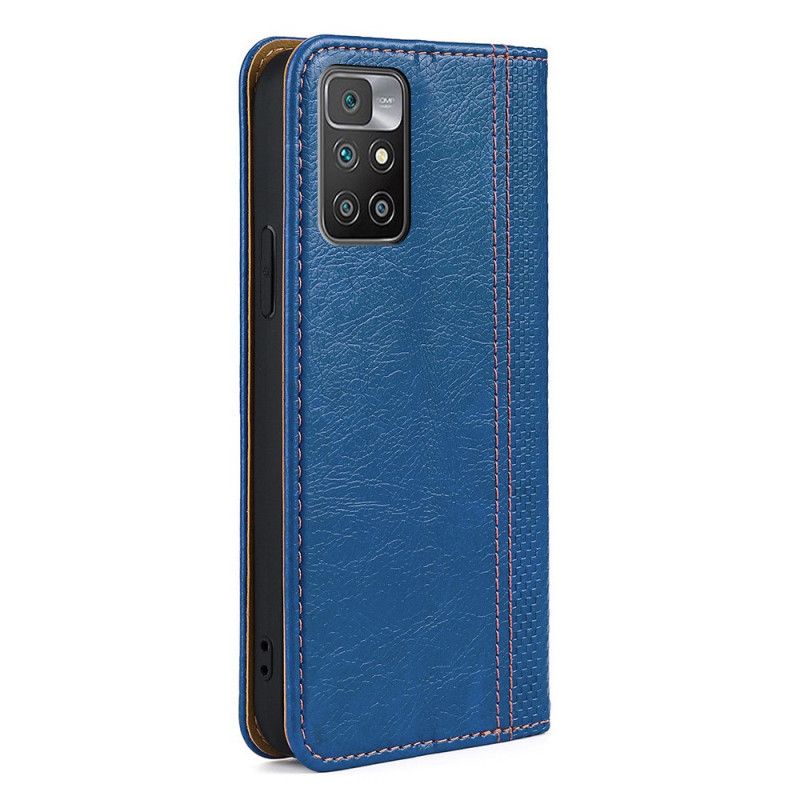 Læder Cover Xiaomi Redmi 10 Telefon Etui Vintage Læderstil