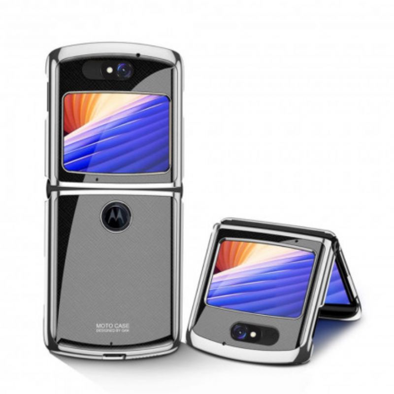 Cover Motorola Razr 5g Tekstureret Hærdet Glas Gkk