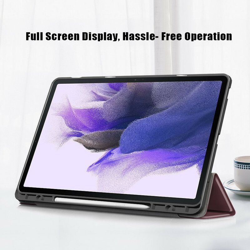 Smart Case Samsung Galaxy Tab S7 Fe Tri-fold Forstærket Penneholder