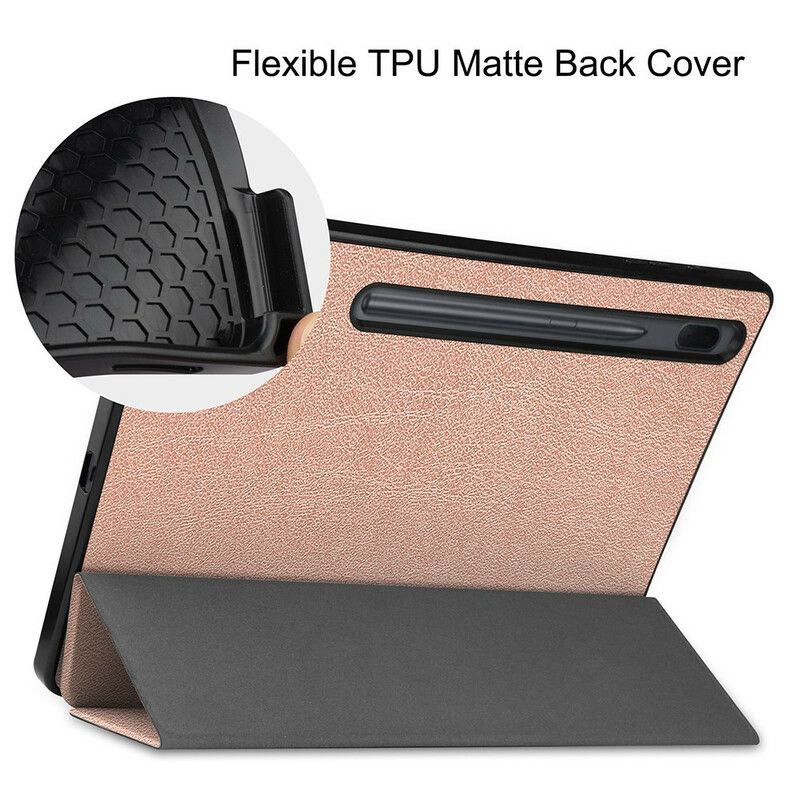 Smart Case Samsung Galaxy Tab S7 Fe Tri Fold Penholder