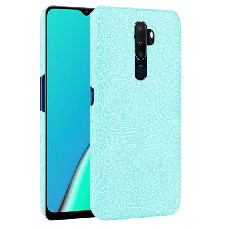 Cover Oppo A5 2020 Sort Krokodillehudstil