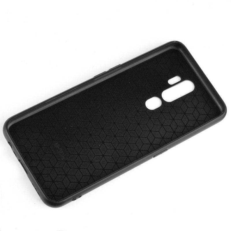 Cover Oppo A5 2020 Sort Mobilcover Syet Lædereffekt