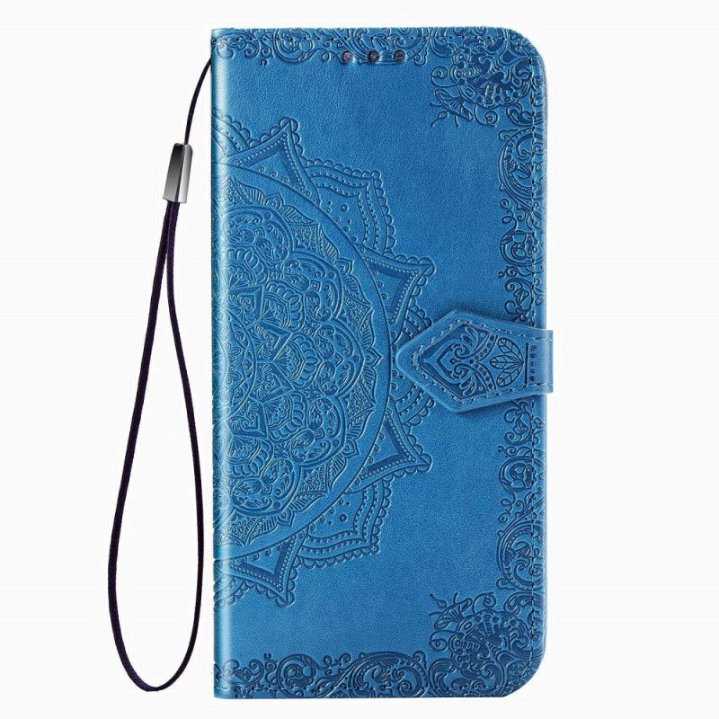 Flip Cover Læder for Oppo A5 2020 Sort Mandala I Middelalderen