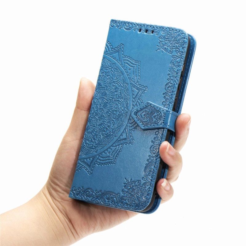 Flip Cover Læder for Oppo A5 2020 Sort Mandala I Middelalderen