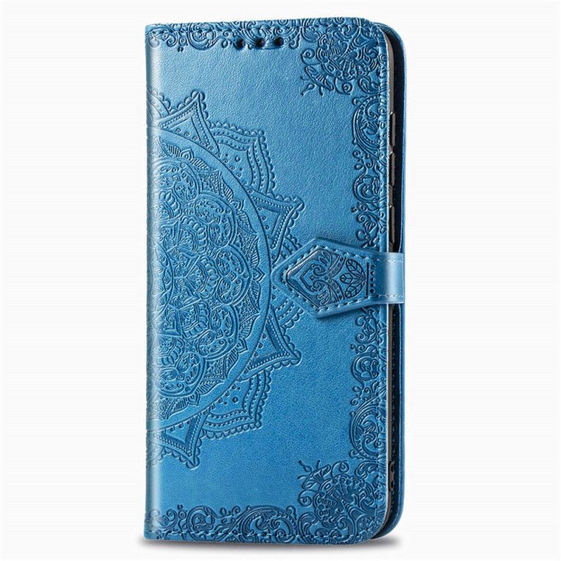 Flip Cover Læder for Oppo A5 2020 Sort Mandala I Middelalderen