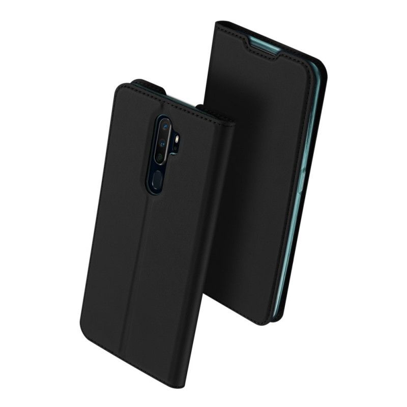 Læder Cover Oppo A5 2020 Sort Pro Dux Ducis Hud