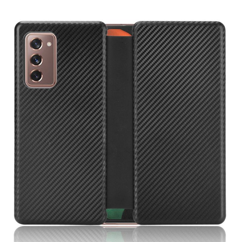 Case Etui Samsung Galaxy Z Fold 2 Sort Kulfiber