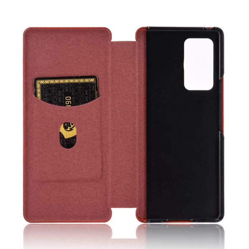 Case Etui Samsung Galaxy Z Fold 2 Sort Kulfiber