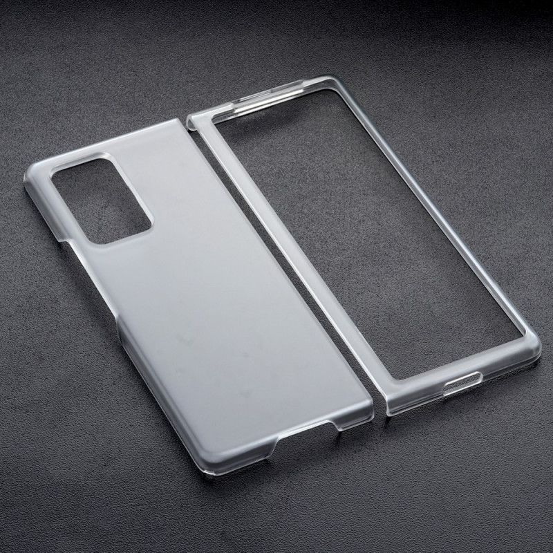 Cover Samsung Galaxy Z Fold 2 Gennemsigtig Mat Plast