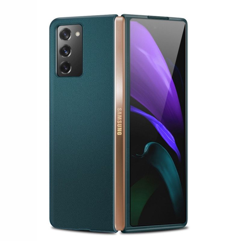 Cover Samsung Galaxy Z Fold 2 Sort Ægte Læder