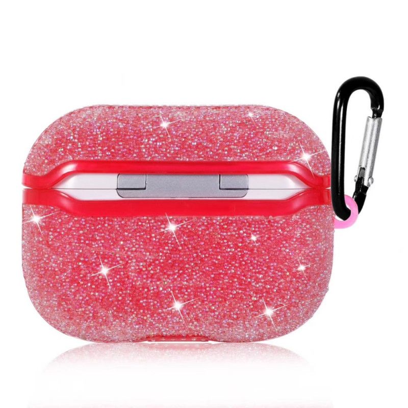 Cover AirPods Pro Grå Rhinestondiamanter Med Snapkrog Original