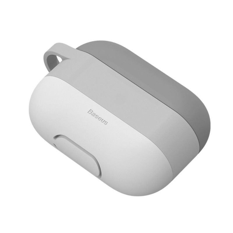 Cover AirPods Pro Grå Skystil Med Baseus Karabinhage Original