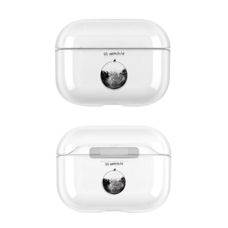 Cover AirPods Pro Mobilcover Gennemsigtig Måne