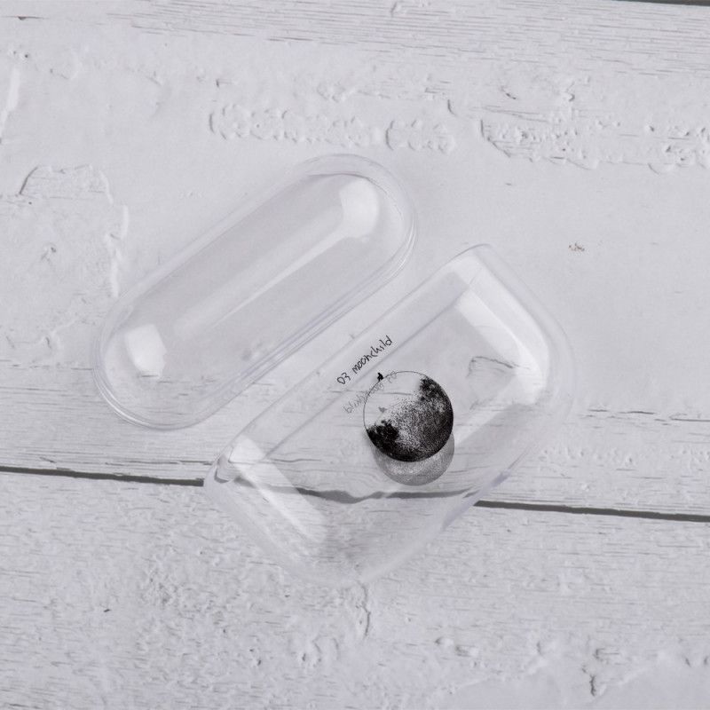 Cover AirPods Pro Mobilcover Gennemsigtig Måne