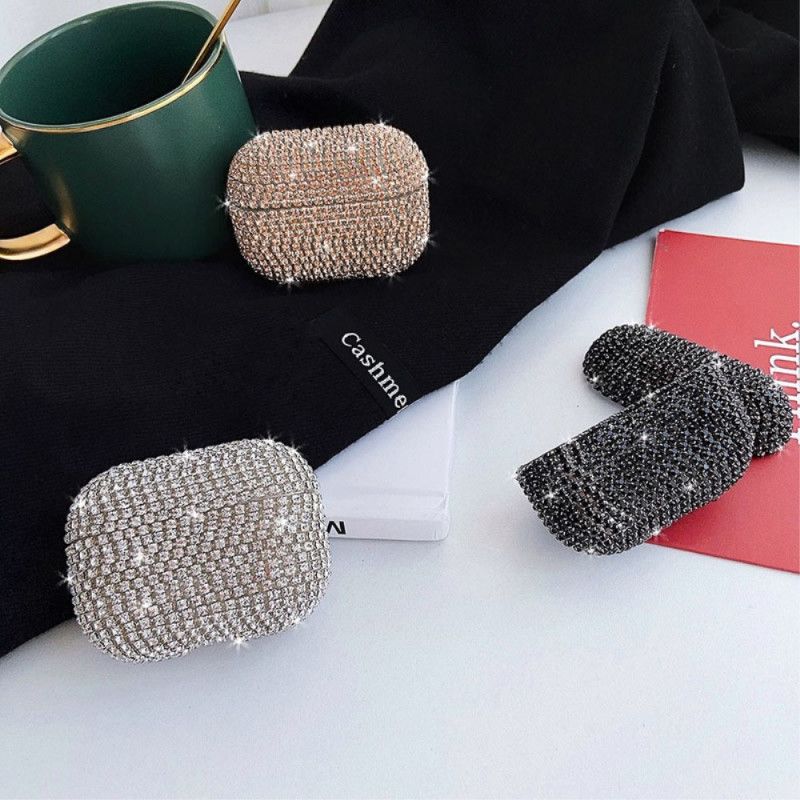 Cover AirPods Pro Sølv Rhinestone