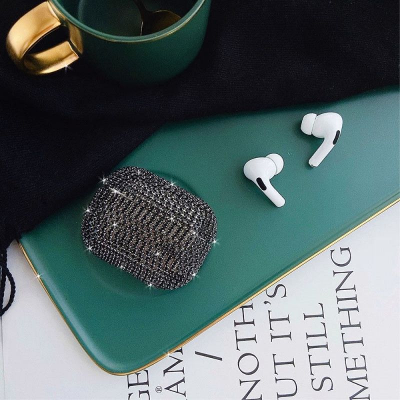 Cover AirPods Pro Sølv Rhinestone