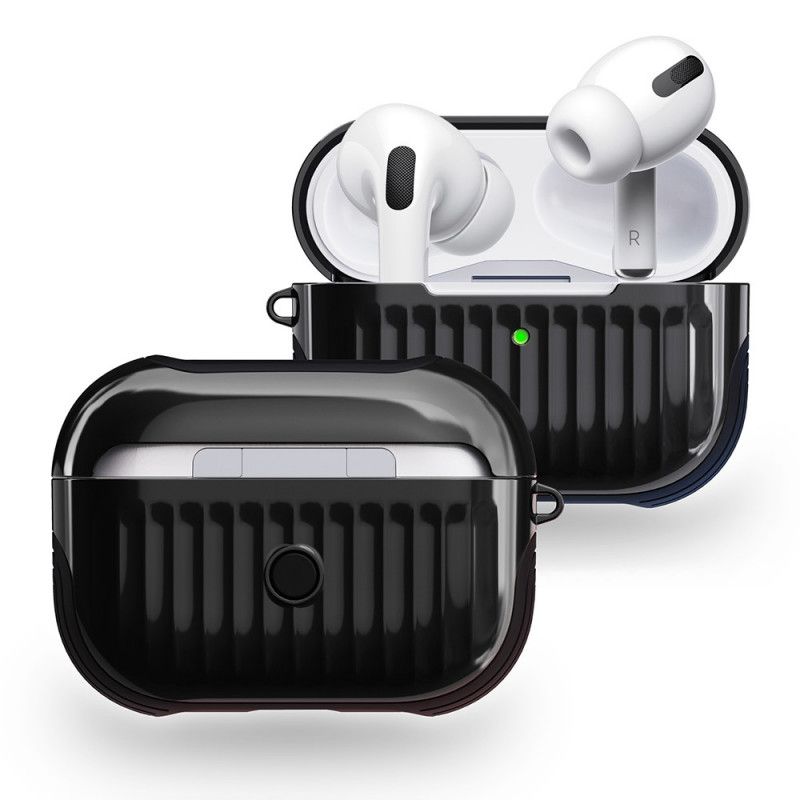 Cover AirPods Pro Sort Blankt Hybrid Design Beskyttelse