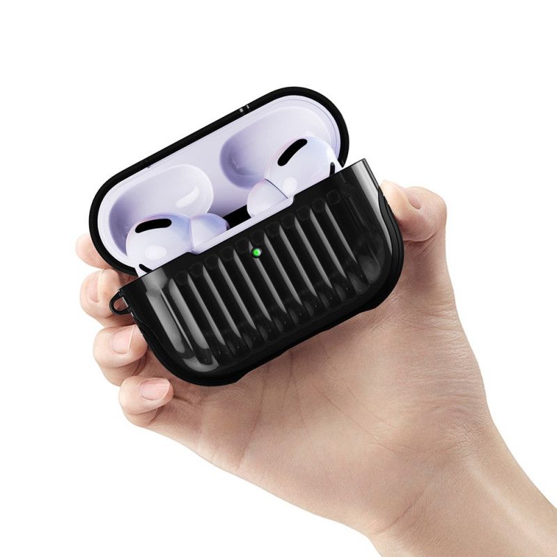 Cover AirPods Pro Sort Blankt Hybrid Design Beskyttelse