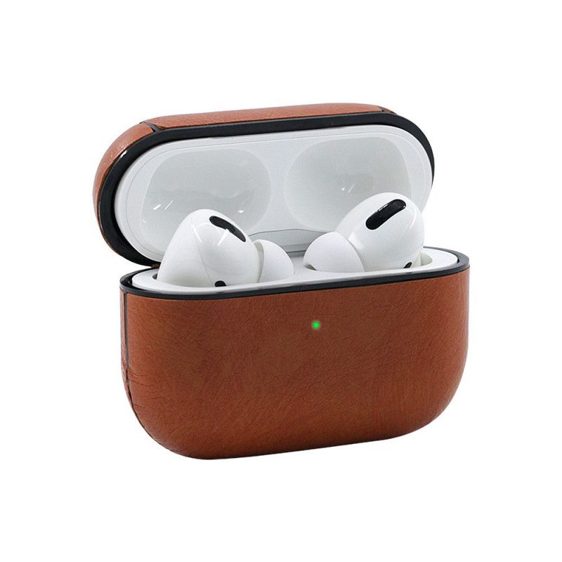 Cover AirPods Pro Sort Læderstil Med Snapkrog Original