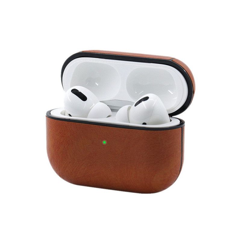 Cover AirPods Pro Sort Læderstil Med Snapkrog Original