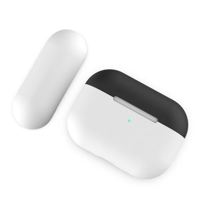 Cover for AirPods Pro Hvid Tofarvet Silikone