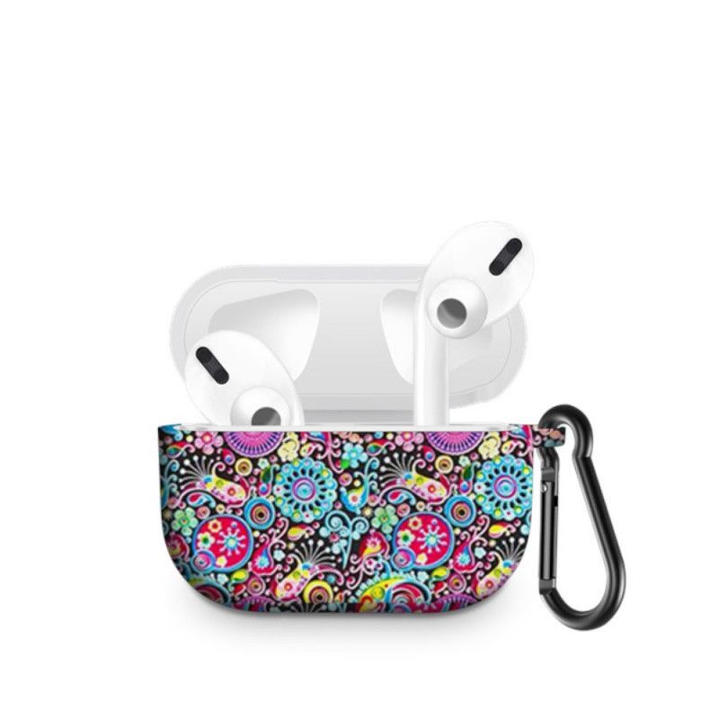 Cover for AirPods Pro Silikone Paisley Med Snapkrog