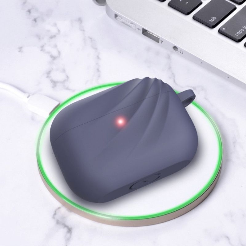 Cover for AirPods Pro Sort Silikone Og Dirose Karabinhage