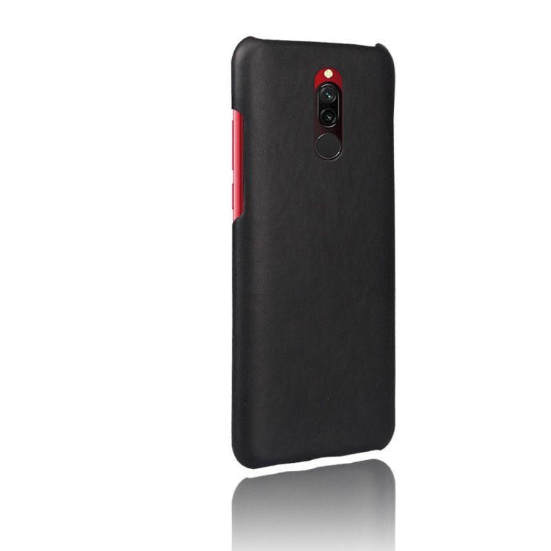 Cover for Xiaomi Redmi 8 Rød Ksq-Lædereffekt