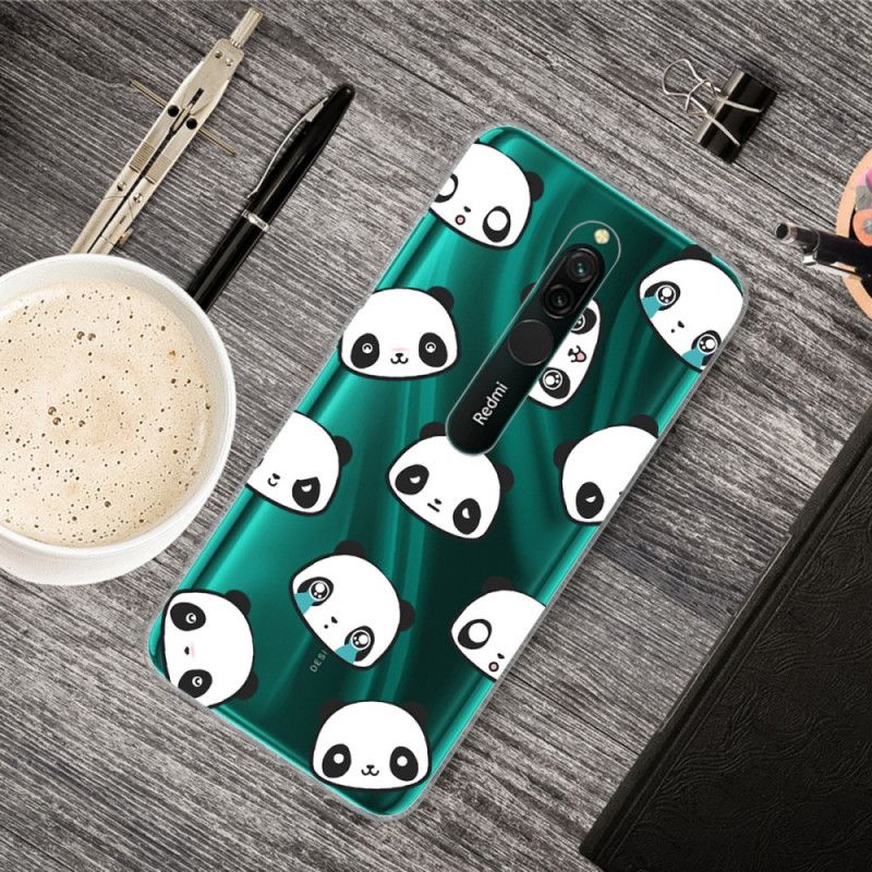 Cover for Xiaomi Redmi 8 Sentimentale Pandaer