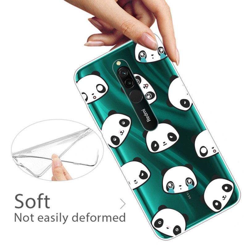 Cover for Xiaomi Redmi 8 Sentimentale Pandaer