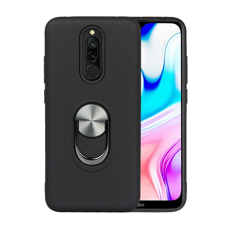 Cover for Xiaomi Redmi 8 Sort Aftagelig Med Støttering