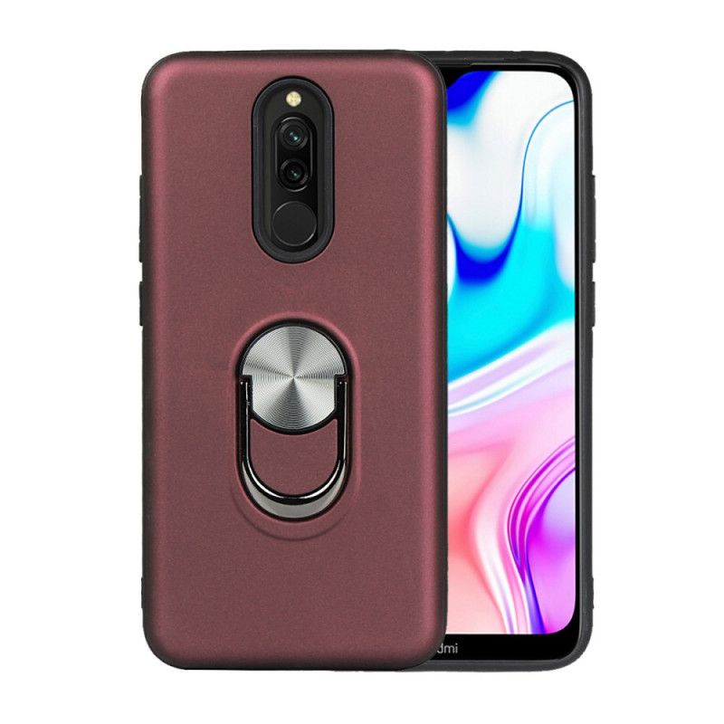 Cover for Xiaomi Redmi 8 Sort Aftagelig Med Støttering