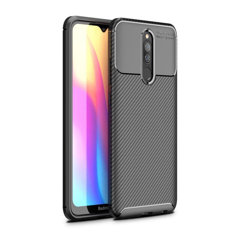 Cover for Xiaomi Redmi 8 Sort Fleksibel Kulfiber