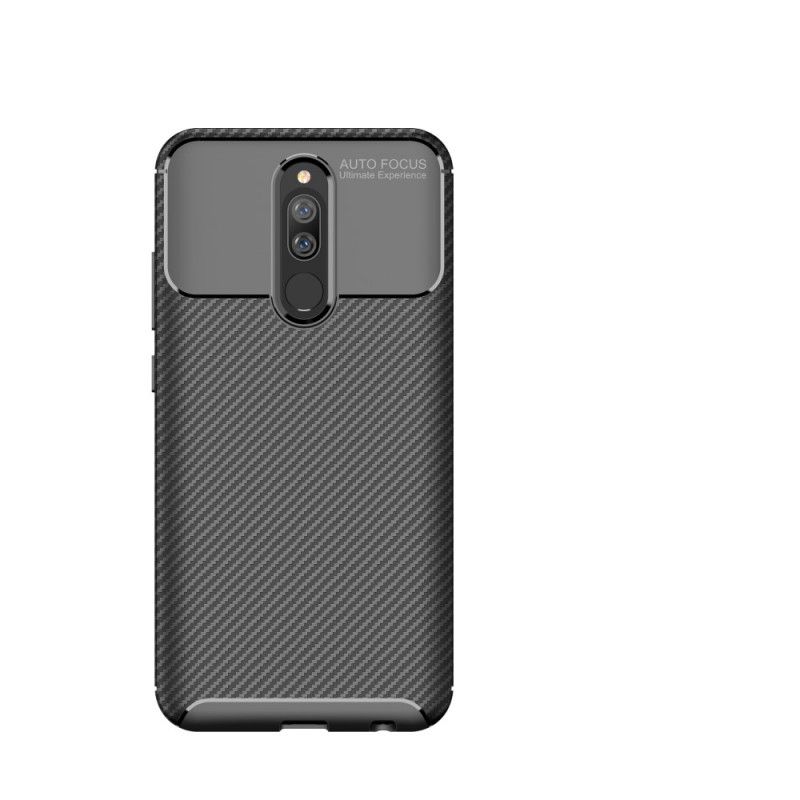 Cover for Xiaomi Redmi 8 Sort Fleksibel Kulfiber