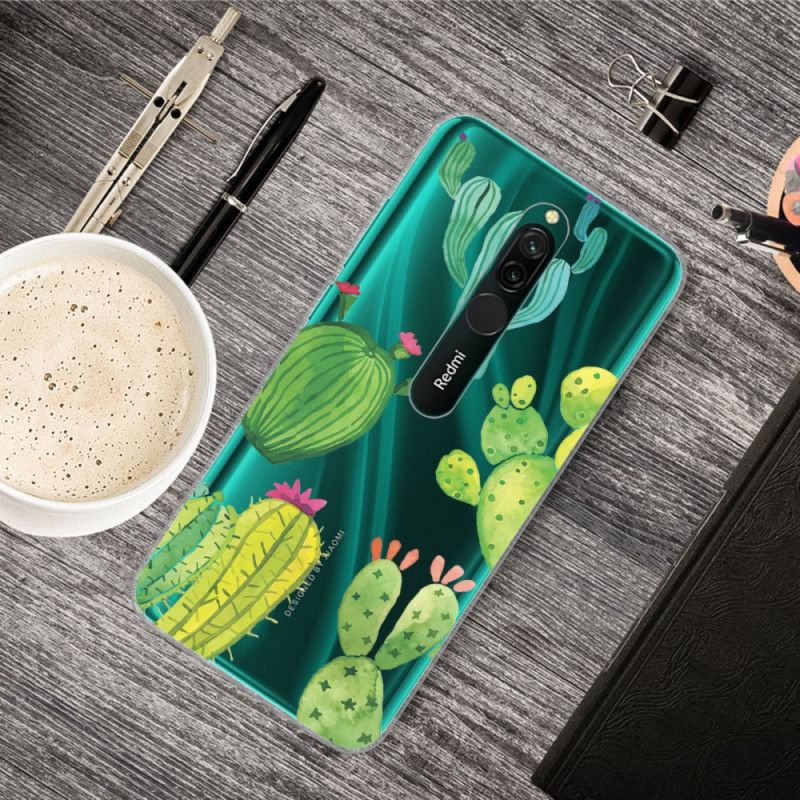 Cover Xiaomi Redmi 8 Akvarel Kaktus