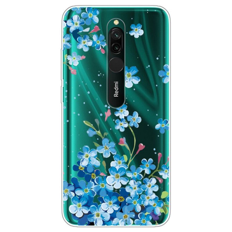 Cover Xiaomi Redmi 8 Buket Blå Blomster Original