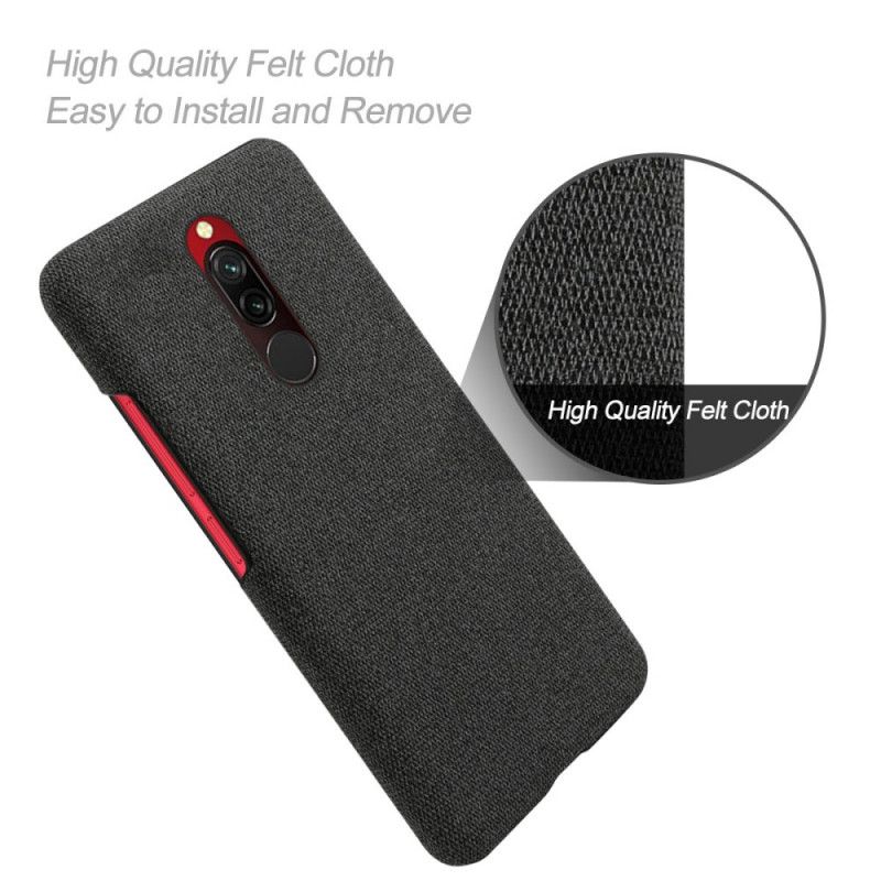 Cover Xiaomi Redmi 8 Kaffe Stoftekstur Original