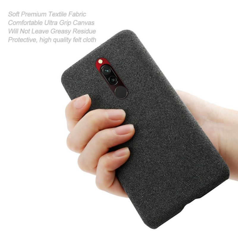 Cover Xiaomi Redmi 8 Kaffe Stoftekstur Original