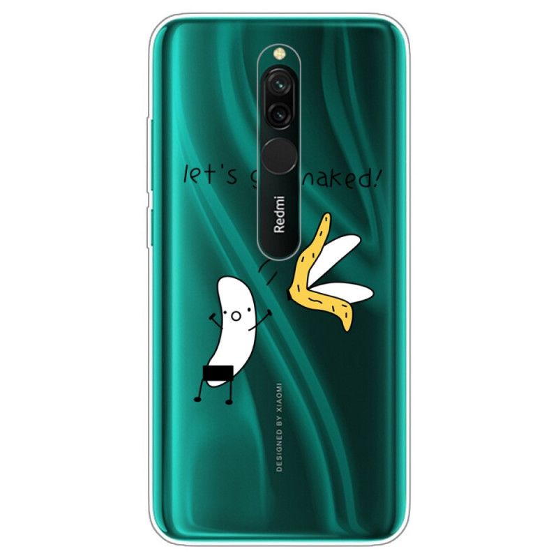 Cover Xiaomi Redmi 8 Mobilcover Banan. Lad Os Blive Nøgne