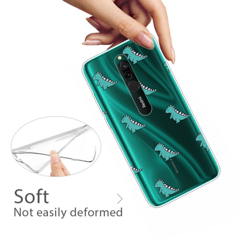 Cover Xiaomi Redmi 8 Mobilcover Dinosaurer