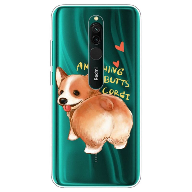 Cover Xiaomi Redmi 8 Mobilcover Hund Kysser Min Røv