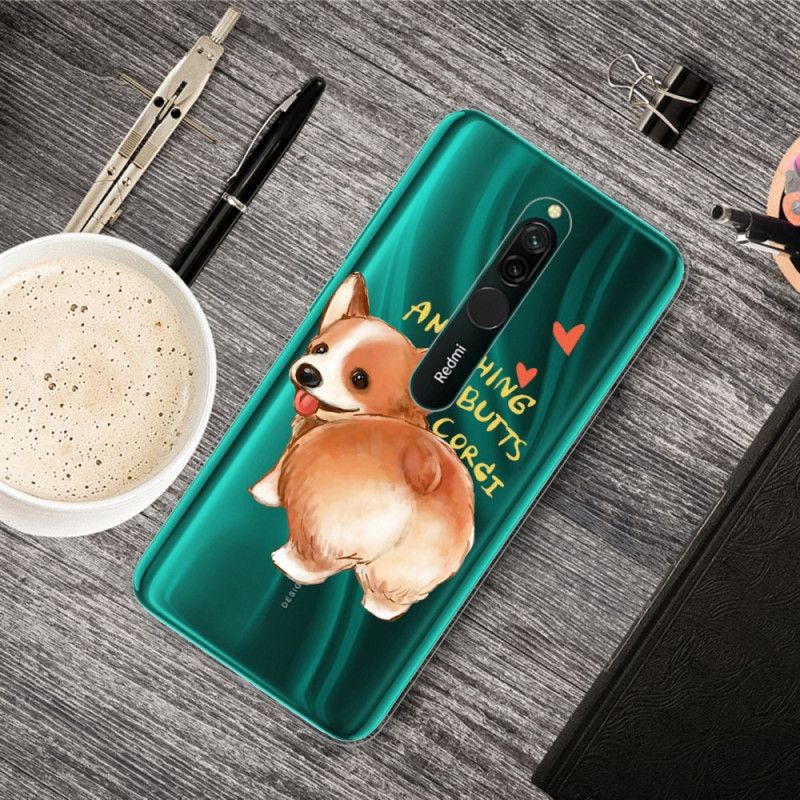 Cover Xiaomi Redmi 8 Mobilcover Hund Kysser Min Røv