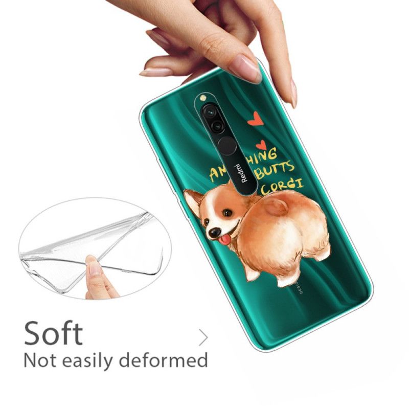 Cover Xiaomi Redmi 8 Mobilcover Hund Kysser Min Røv