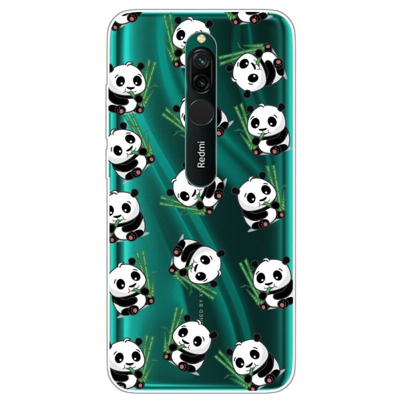 Cover Xiaomi Redmi 8 Mobilcover Små Pandaer