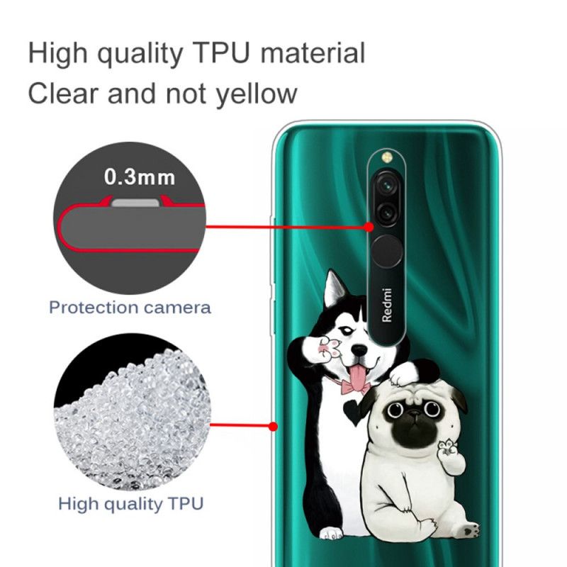 Cover Xiaomi Redmi 8 Sjove Hunde Beskyttelse