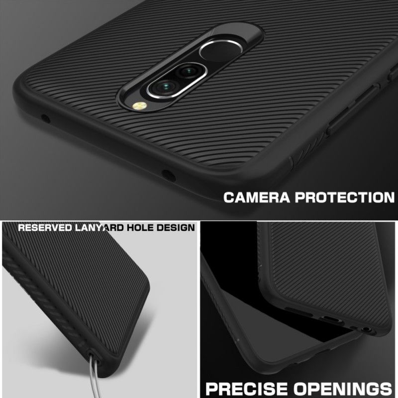 Cover Xiaomi Redmi 8 Sort Jazzserie Twill